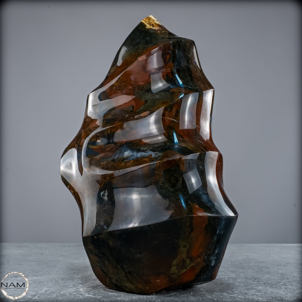 Πρώτης ποιότητας, φυσικό, πολύ καλλιτεχνικό Ocean Jasper. Φλόγα- 2852.44 g #1.0