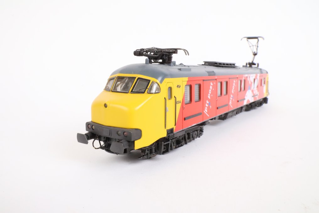 Märklin/Hamo H0 - 8388 - Modelltåg rälsbuss (1) - Motorpost 3004, röd/gul - NS #4.3