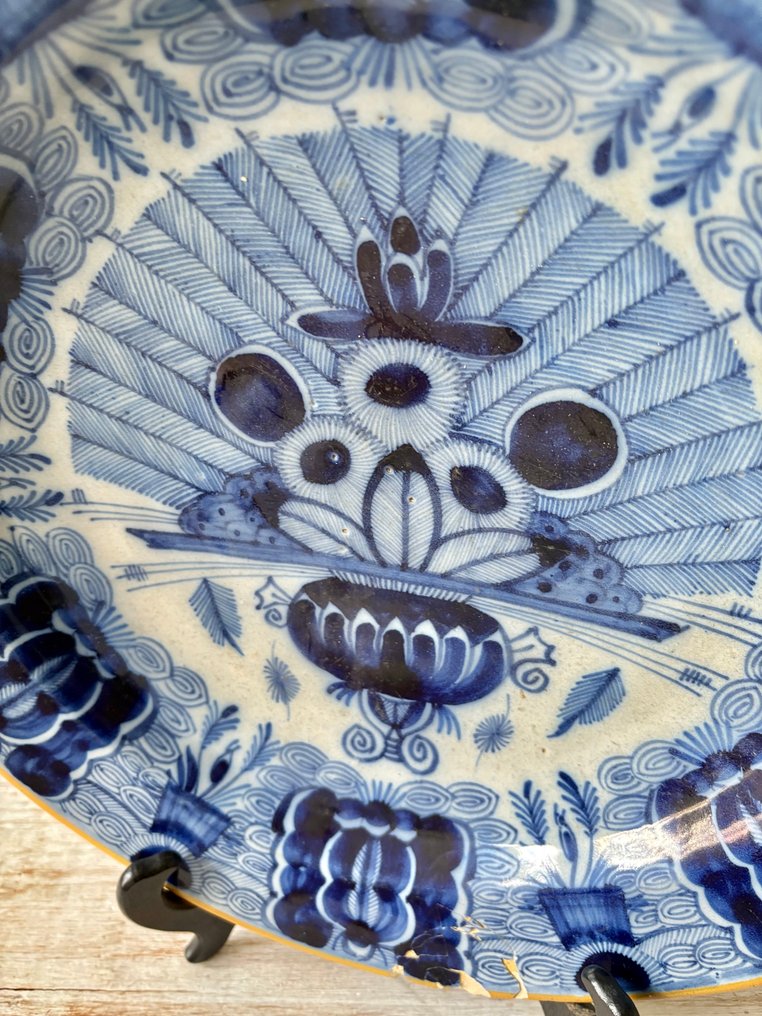 BP (De Vergulde Blompot) - 墙板 - 陶瓷 - 1790-1820 - 35厘米 #1.0