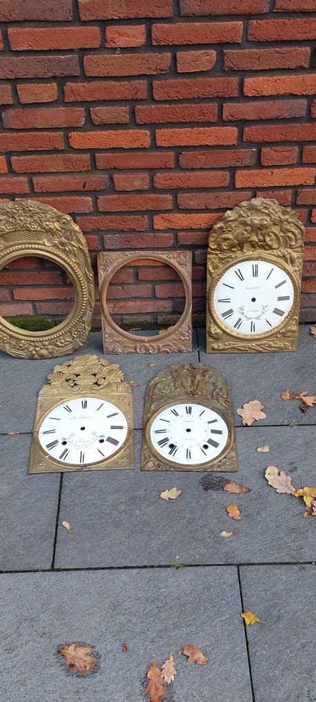 Clock -   comtoise dial plates copper iron - 1920-1930 #1.0