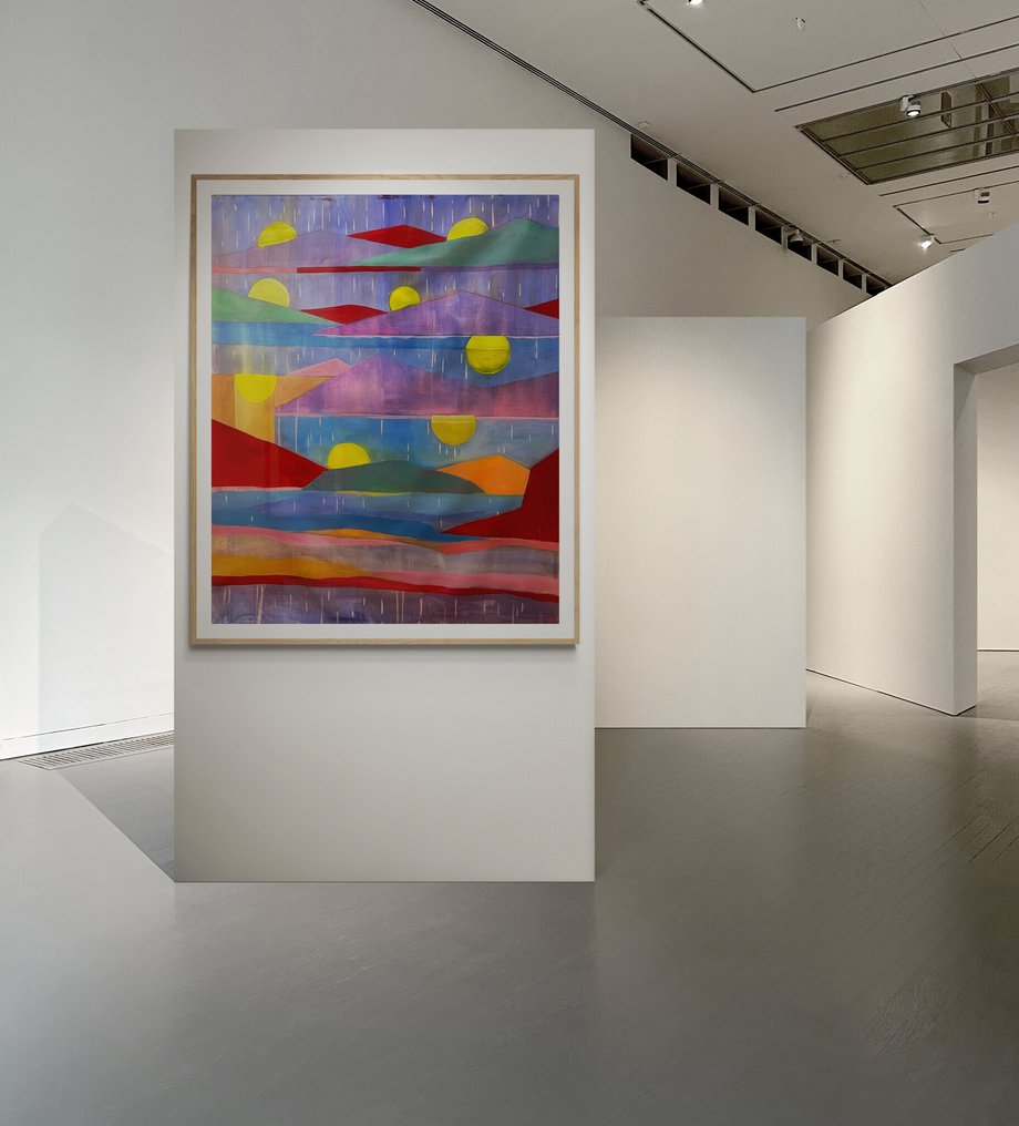 J. DELGALLO - Lluvia al atardecer. XL. ( NO Reserve ) #2.1