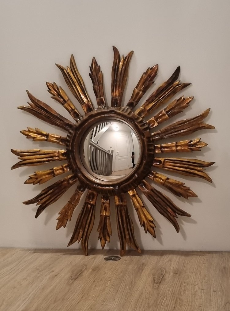 Καθρέφτης τοίχου- καθρέφτης ήλιου  - Ξύλο - Grand miroir soleil 52 εκ #1.0