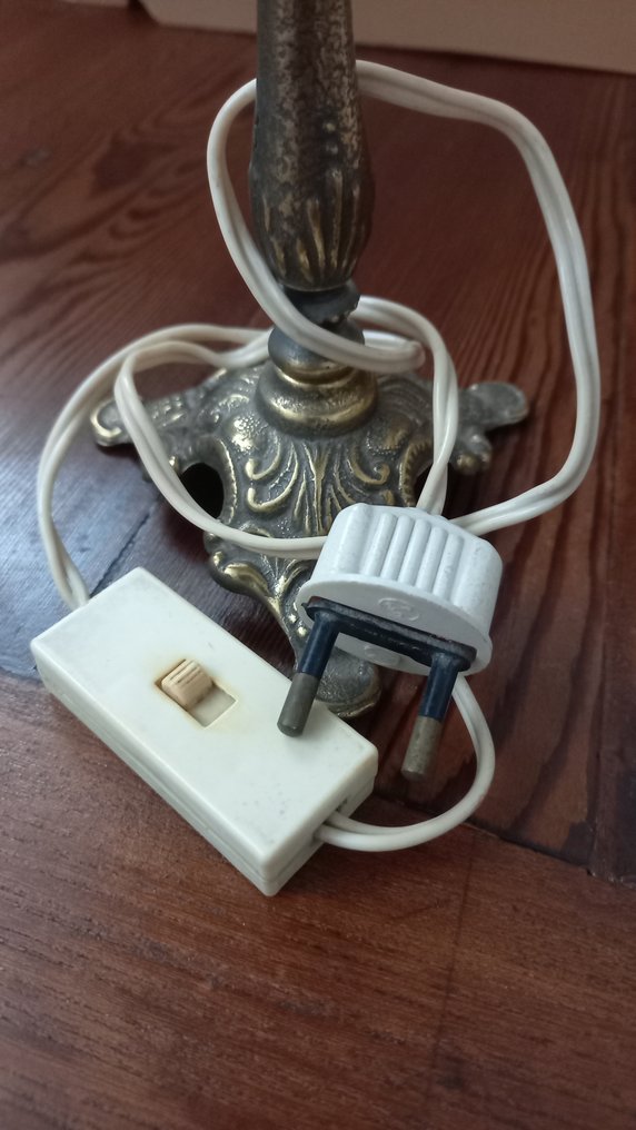 Tafellamp (2) - Verguld messing - Lampade art deco' #4.3