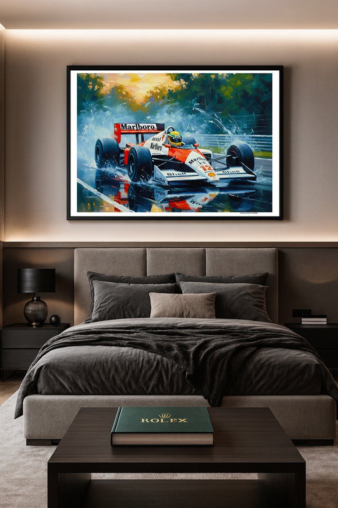 Ayrton Senna: De King of Rain  1988 Formula One World Champion  McLaren - Kunstwerk  #1.0