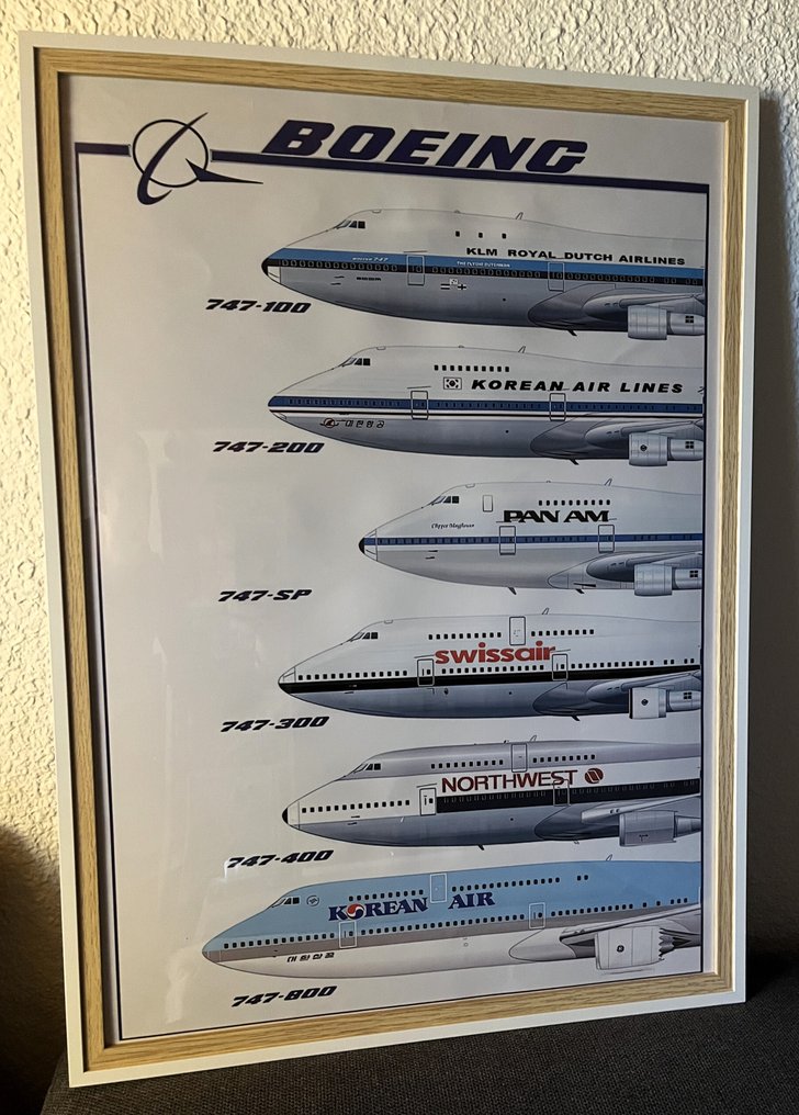 Art Photo - Toile Boeing 747 #1.0