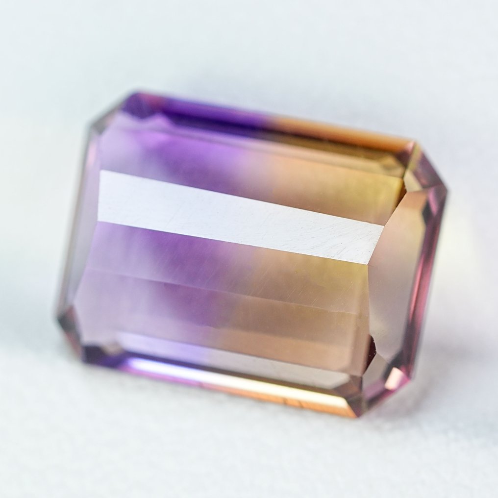 没有保留价 - 1 pcs 紫色, 黄色 紫黄晶 - 6.77 ct - 国际有色宝石协会(ICA GemLab) - AAA 精细切割 未加热 #4.3