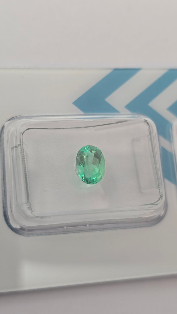 没有保留价 - 1 pcs 绿色, 蓝色 祖母绿 - 0,91 ct - 国际宝石研究院(IGI) - 哥伦比亚的 #3.2
