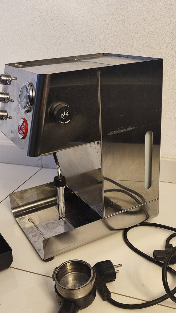 La Pavoni - Kahvinkeitin -  La Pavoni CASABAR -tyypin BRPT kahvikone kotikäyttöön ammattimainen, huollettu. - Teräs, Messinki #3.2