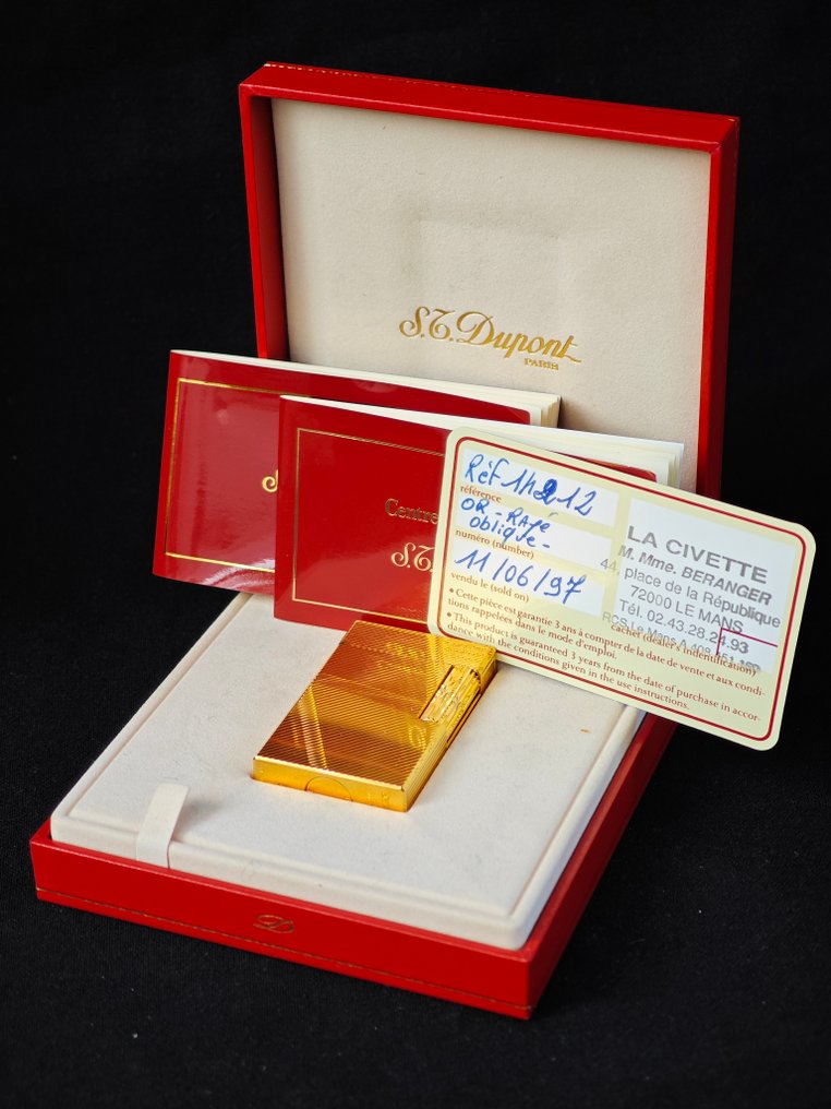 S.T Dupont - Line 1 Large Size New Model Boxed - Very Clean Line 1 Big Size New Model Boxed - 打火机 - Gold-plated #1.0