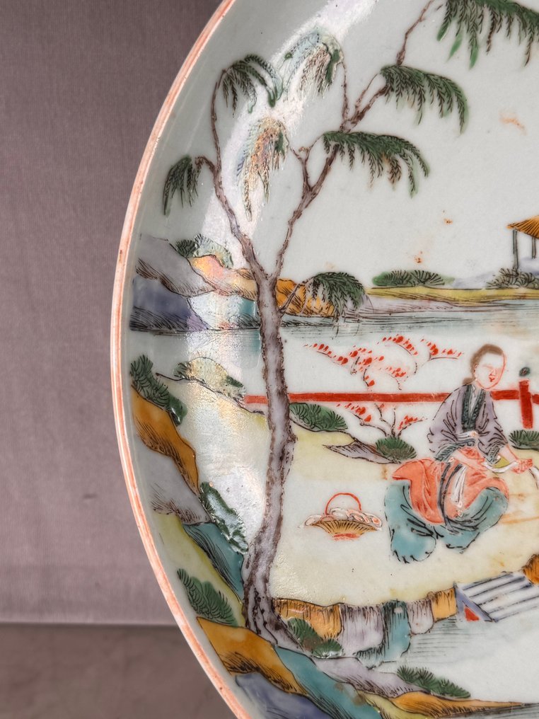 盘子 - 瓷 - 大号的霜面盘子 #3.2