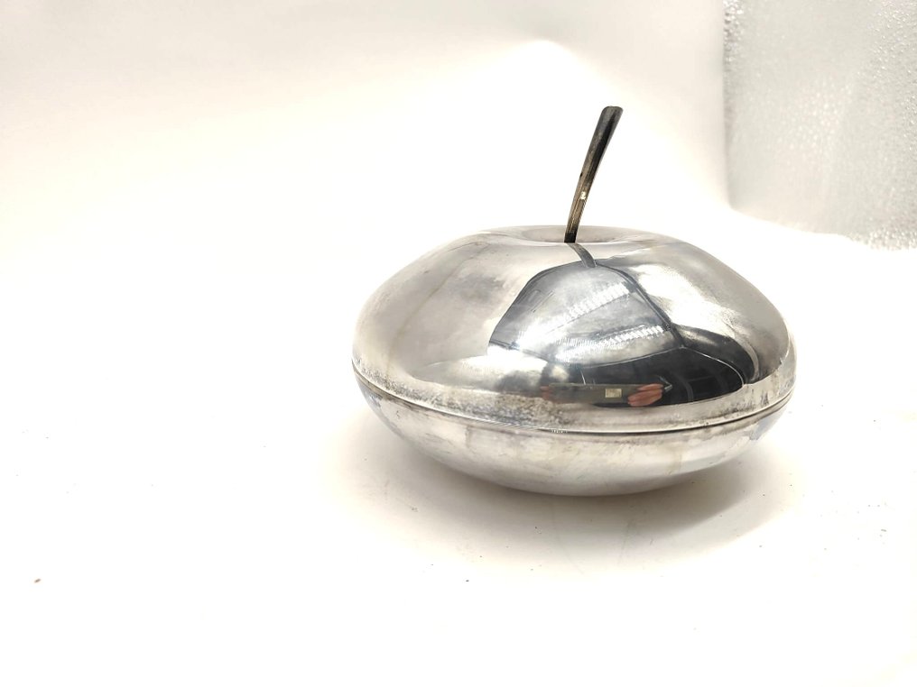 Christofle - Ciotola a forma di mela Fleuron produzione Christofle placcato argento - Ciotola - Placcato argento #2.1