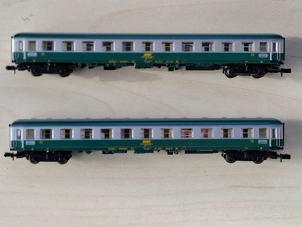 Fleischmann N - 8152 - Carrozza passeggeri di modellini di treni (2) - Carrozze di seconda classe B11 per treni veloci - SNCF #1.0