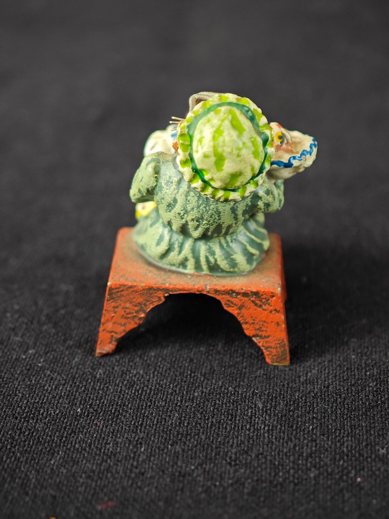 Fritz Bermann - Statuette - Grandma Cat Raising Babies - Koldmalet bronze #4.3