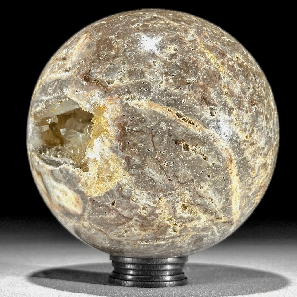 NO RESERVE PRICE - Wonderful Pair of Crystal Quartz Spheres on custom stands- 2300 g - (2) #4.3