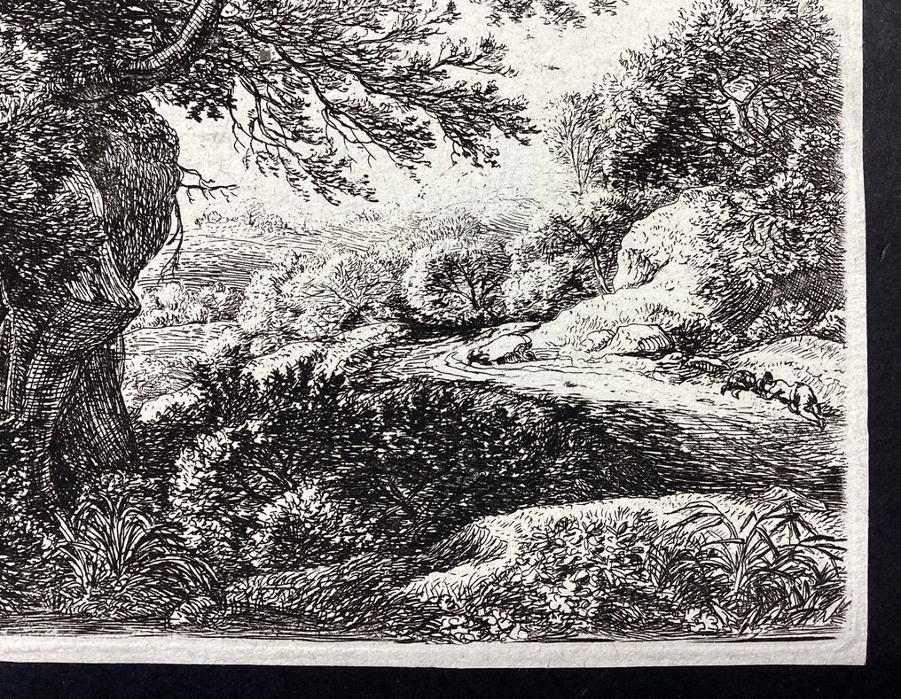 Anthonie Waterloo (c.1610-1690) - Viaggiatore a riposo lungo un sentiero #4.3