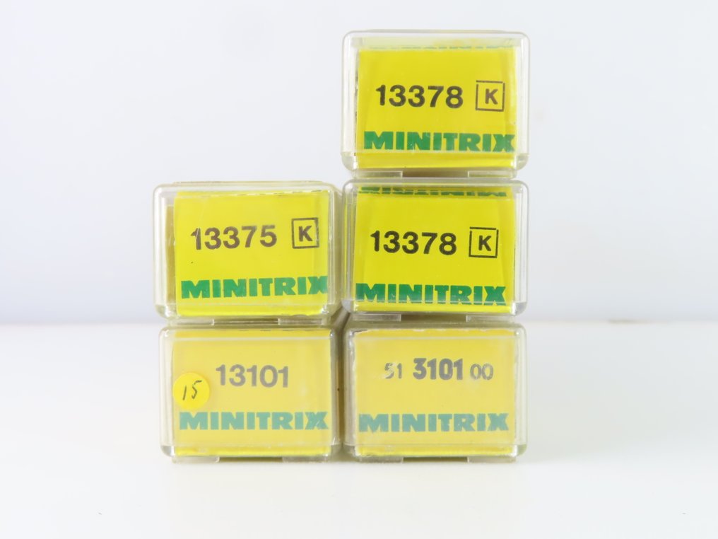 Minitrix N - o.a. 13378K/13375K/3101 - 模型客運火車 (5) - 5辆4节“TEE”高速列车车厢，1等舱，包括餐车。 - DB #4.3