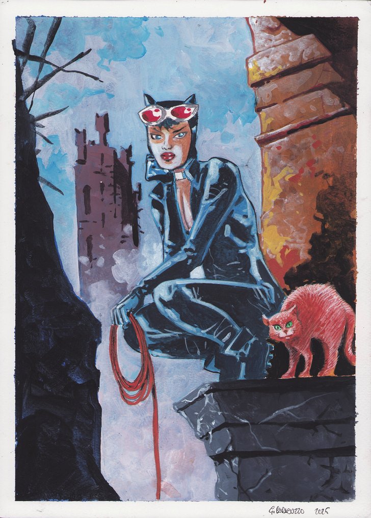 Caracuzzo, Giancarlo - 1 Original colour drawing - Catwoman - 2025 #1.0