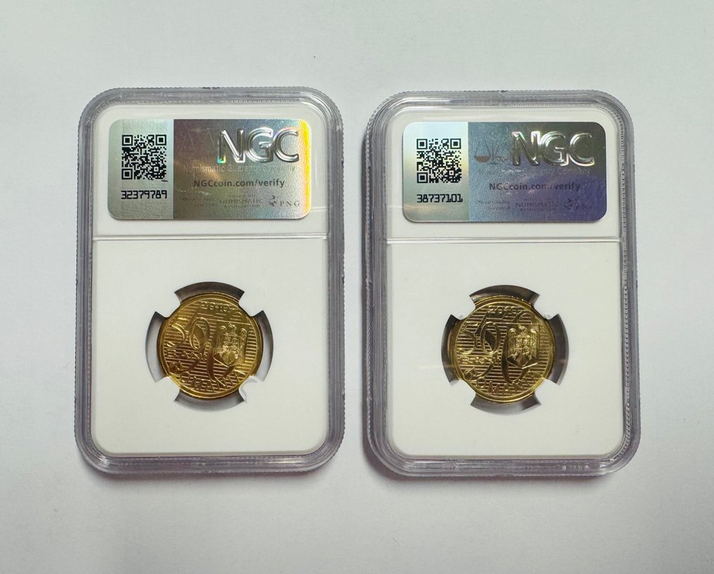 Roménia. 50 Bani 2010 Aurel Vlaicu MS 65 & 66 (Sem preço de reserva) #1.0