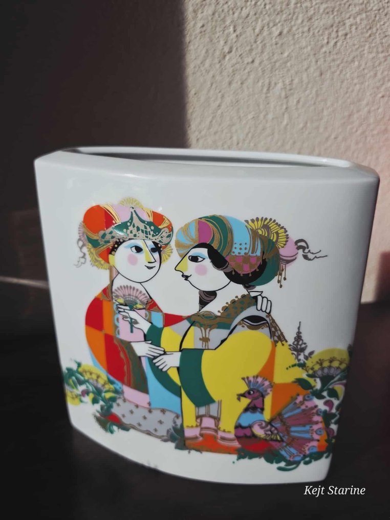 Rosenthal - Bjorn Wiinblad - Vase -  1001 night  - Porcelain - Rosenthal vase by Bjorn W #2.1