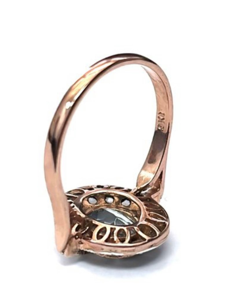 Sem preço de reserva - Anel - 9 kt. Ouro rosa Topázio #3.2