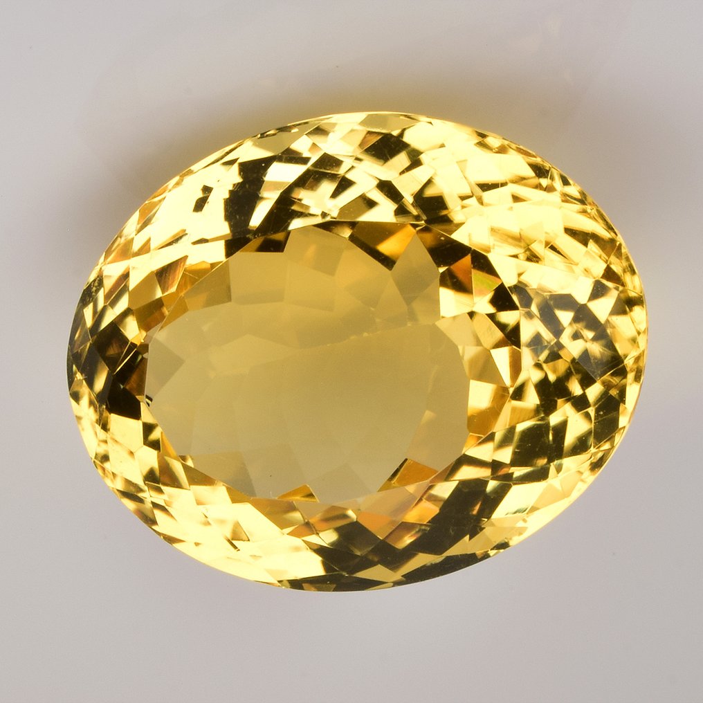 Zonder minimumprijs - 1 pcs  Geel Citrien  - 23.23 ct - nternational Colored Gemstone Association (ICA GemLab) #3.2