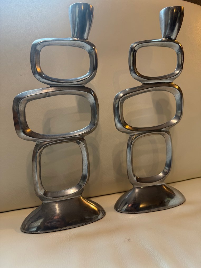 Matthew Hilton - 烛台 (2) - 铝 - 令人震惊的魅力 68厘米 #2.1