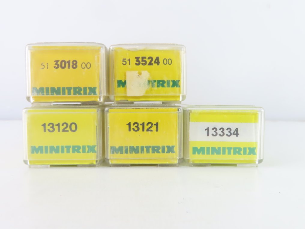 Minitrix N - o.a. 13120/3018/13121 - Model train passenger carriage (5) - 5x 4-axle express train carriages "Plan E" second class, including restaurant carriage. - NS #4.3