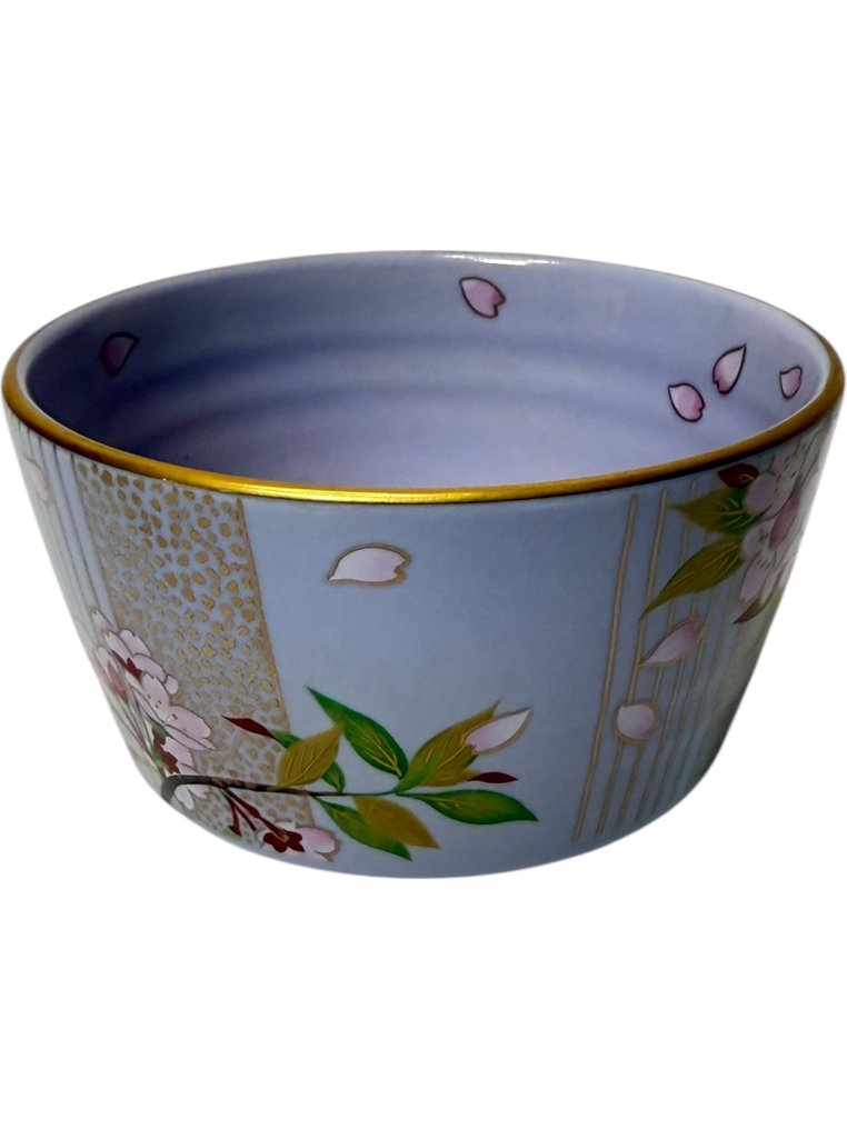陶瓷 - Mutsuko Kuwano - 日本九谷茶碗——桑野睦子——樱花手绘设计 - 20世纪早期（一战期）  (没有保留价) #4.3