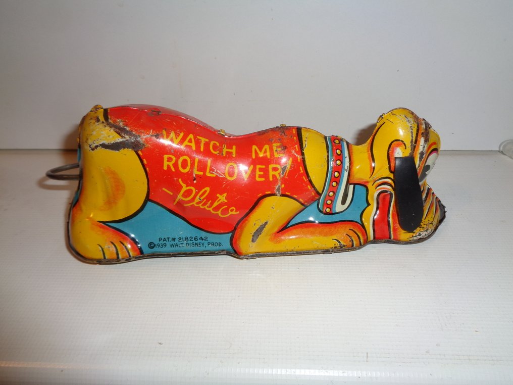 Line Mar Toys - 翻滚的普鲁托新奇玩具——华特迪士尼兴趣，未拆封 - 发条锡制玩具 - 1940-1949 - 日本 #2.1