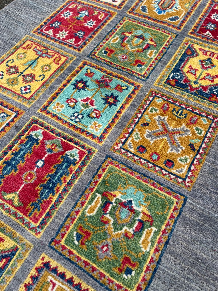 优质阿富汗 Kashkuli - 全新 - 未使用 - 手工编织 - 羊毛 - 全新 - 地毯 - 123 cm - 80 cm #2.1