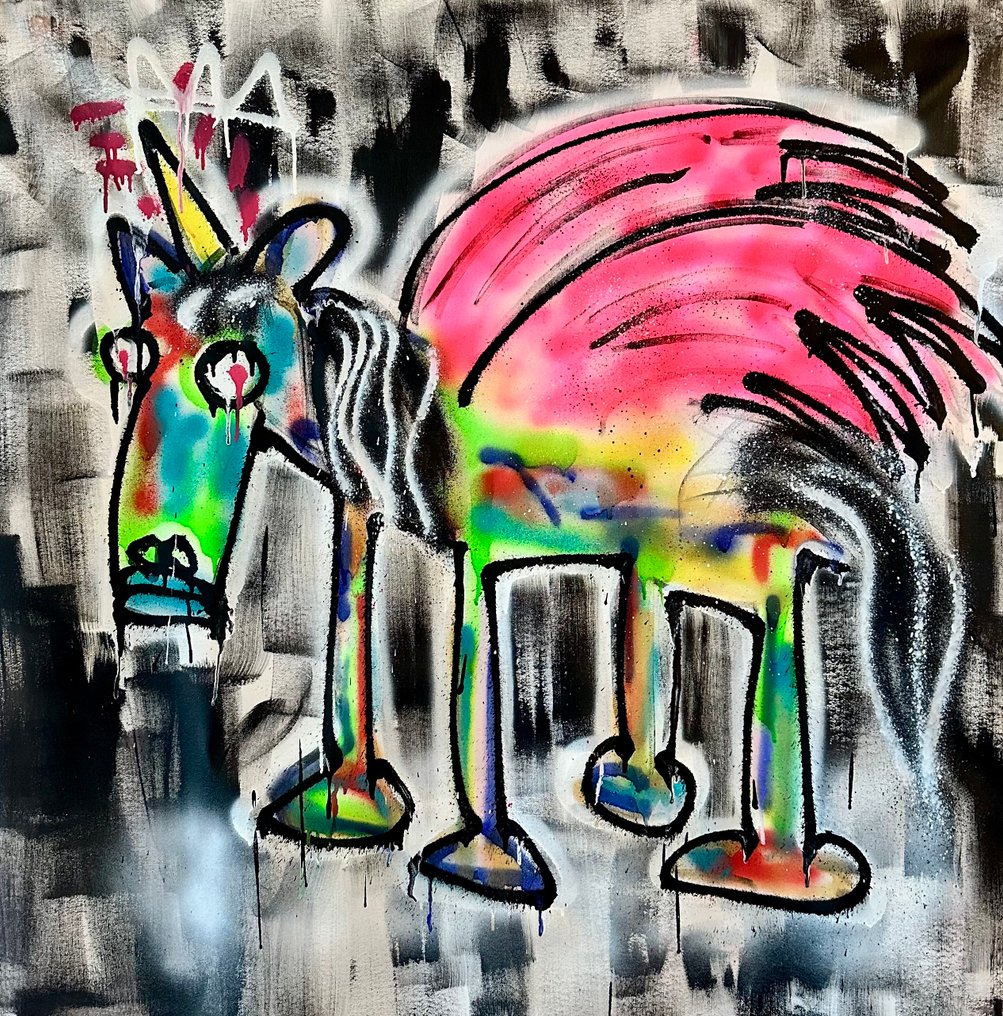 Timo Wedell - Dark Unicorn Like Basquiat - XL #2.1