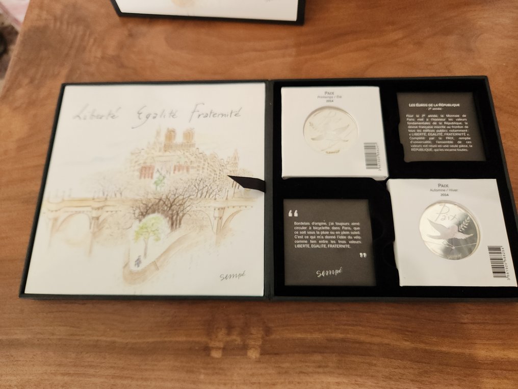 法国. 10 Euro / 50 Euro 2014 "Sempé" (14 monnaies) #3.2