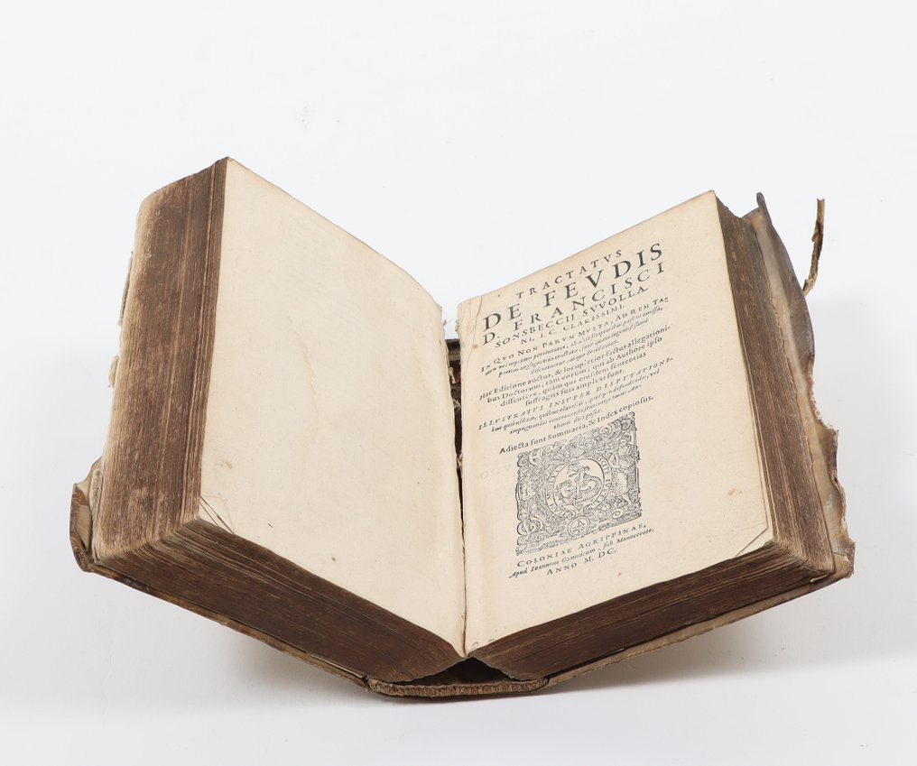 F. Schenck von Tautenburg, F. Sonsbeck, U. Zasius. - Tractatus de feudis trium praeclariss - 1600 #2.1