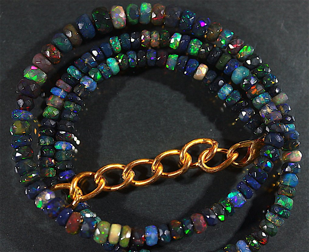 免运费 52.10 克拉 埃塞俄比亚黑蛋白石 珠子- 10.42 g #1.0