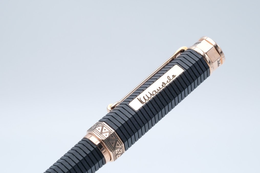 Montegrappa - NeroUno - Nelson Mandela - 18K Gold Nib (ISNUCBAC) - Στυλογράφος #1.0