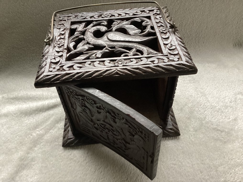 便攜式爐子 - 木头和铜 - 古老的教堂炉 #1.0