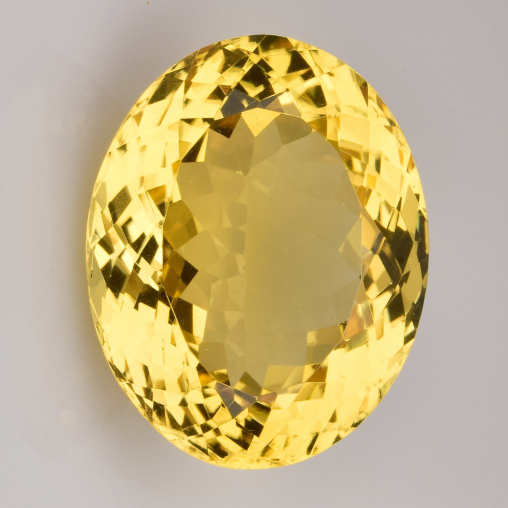 Zonder minimumprijs - 1 pcs  Geel Citrien  - 23.23 ct - nternational Colored Gemstone Association (ICA GemLab) #1.0