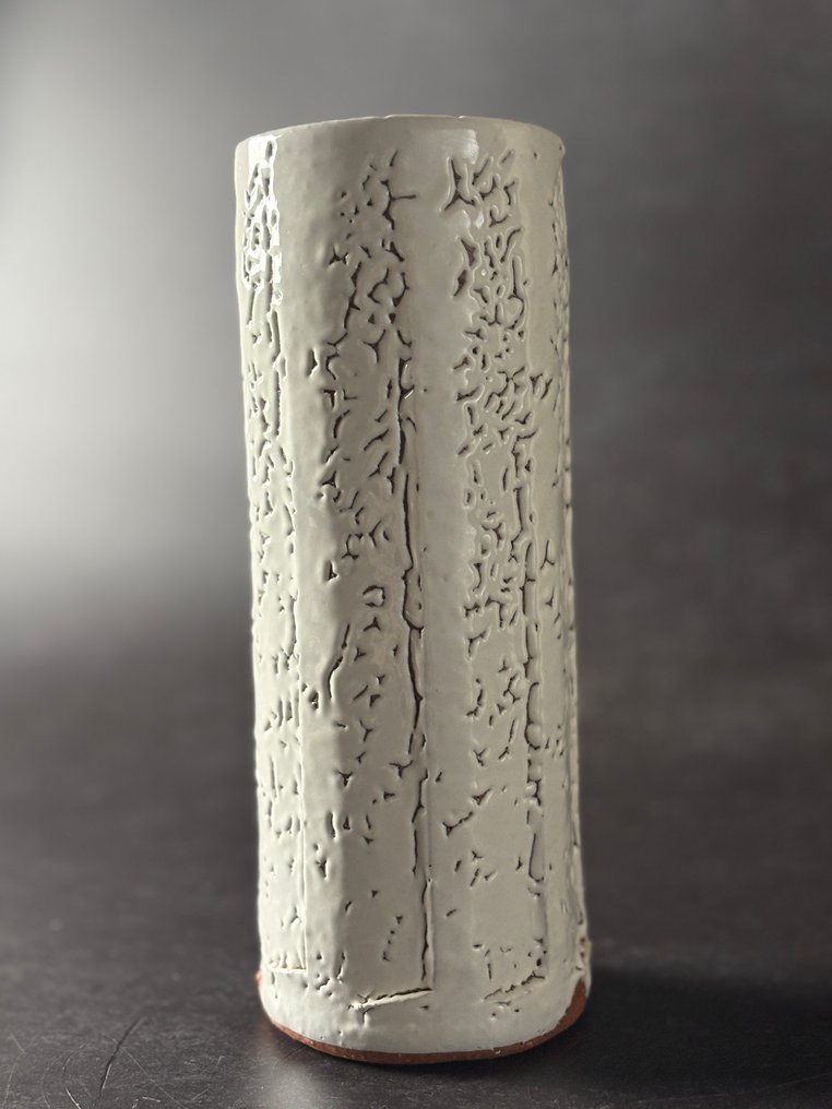 花瓶 - 陶瓷 - 日本 - 萩陶花瓶  (沒有保留價) #1.0