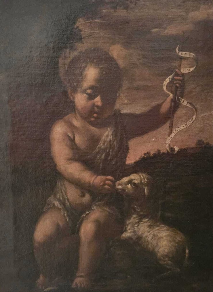 意大利学校 (XVII) - San Giovanni Battista con L'agnello #1.0