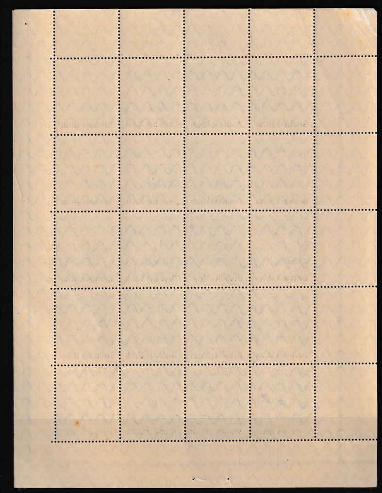 Duitse Rijk 1920/1921 - Vellen van 20 met 19 maal type I en 1 maal type II - Michel: 134/137 #3.2