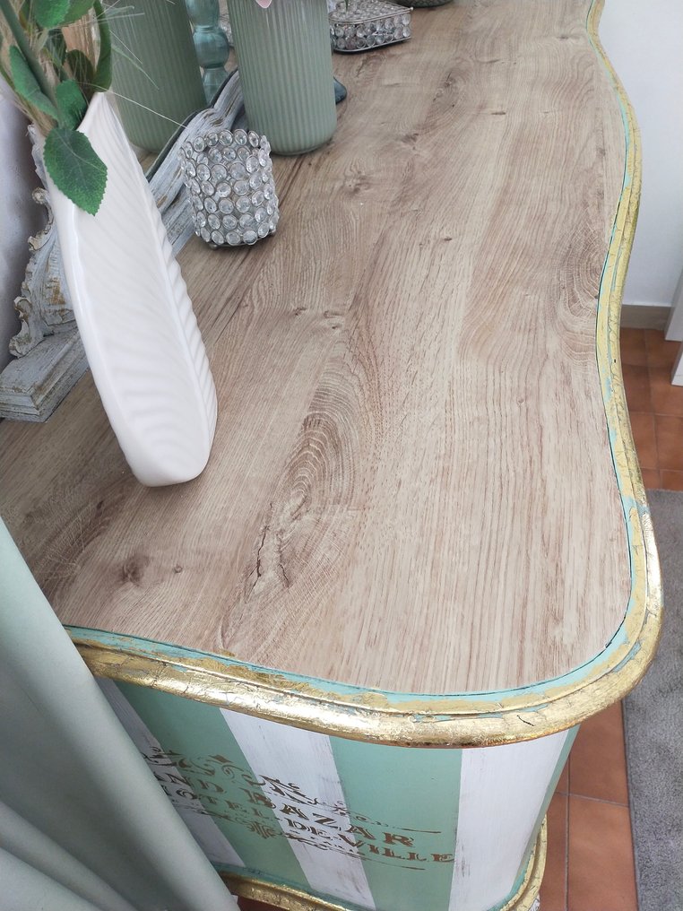 抽屜櫃 - 木, 玻璃 - 法国风格路易十五 #2.1