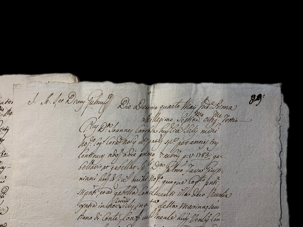 Sicilia Borbonica - Contratti di Gabelle - 1779 #1.0