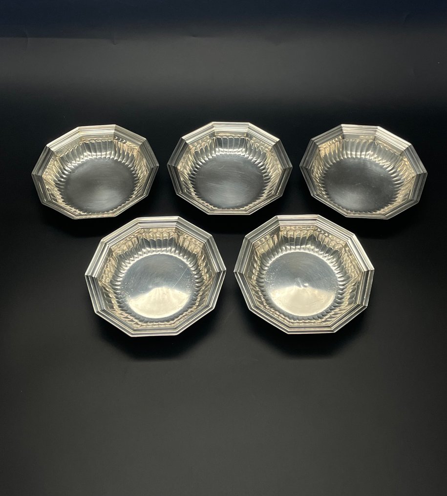 Jean E. Puiforcat - Puiforcat - Servierschüssel (5) - 5 coupelles - Versilbert #1.0