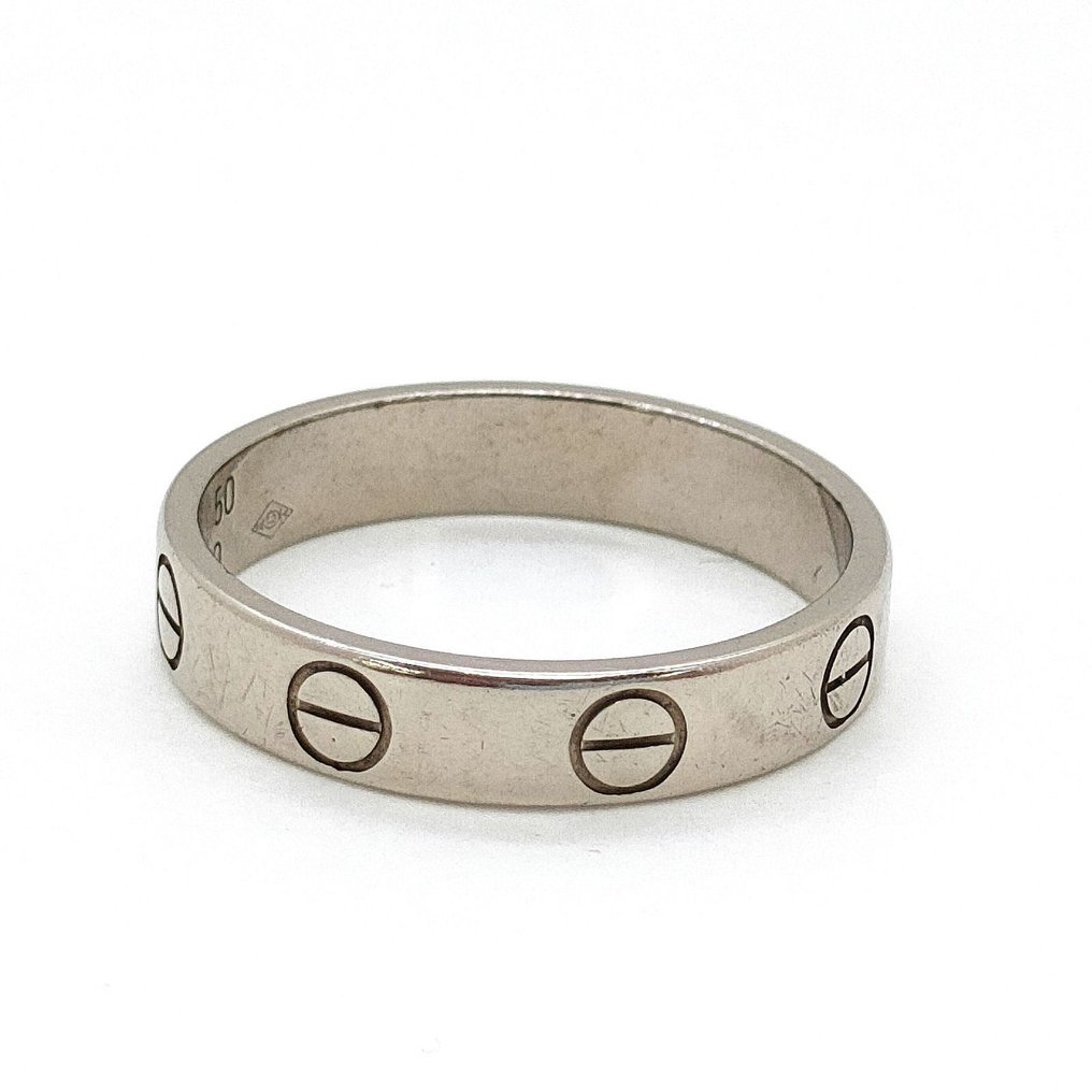 沒有保留價 - Cartier - 戒指 - Love - 18 克拉 白金 -  0.00ct. tw. #1.0