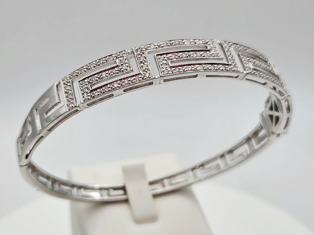 Βραχιόλι - 18 καράτια Λευκός χρυσός - 0.75ct. tw. Διαμάντι (Φυσικό) #1.0