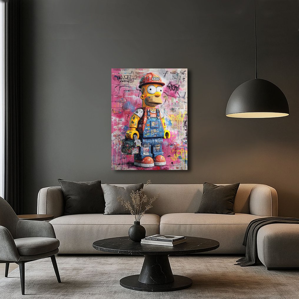 Canvas Fit - Alberto Ricardo - Homero Simpson, el constructor #2.1
