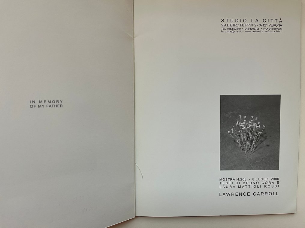 Lawrence Carroll - Studio La Citta - 2000 #1.0