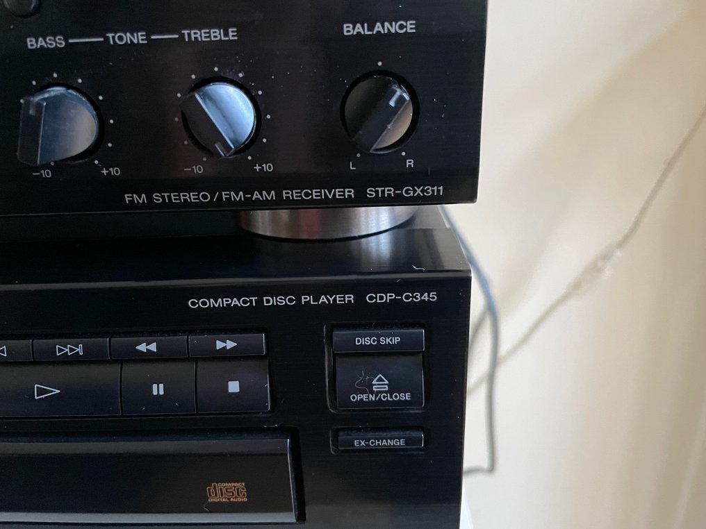Sony - STR-GX311 forstærker og CDP-C345 5-disk CD-vælger Hi-fi sæt - Flere modeller #1.0