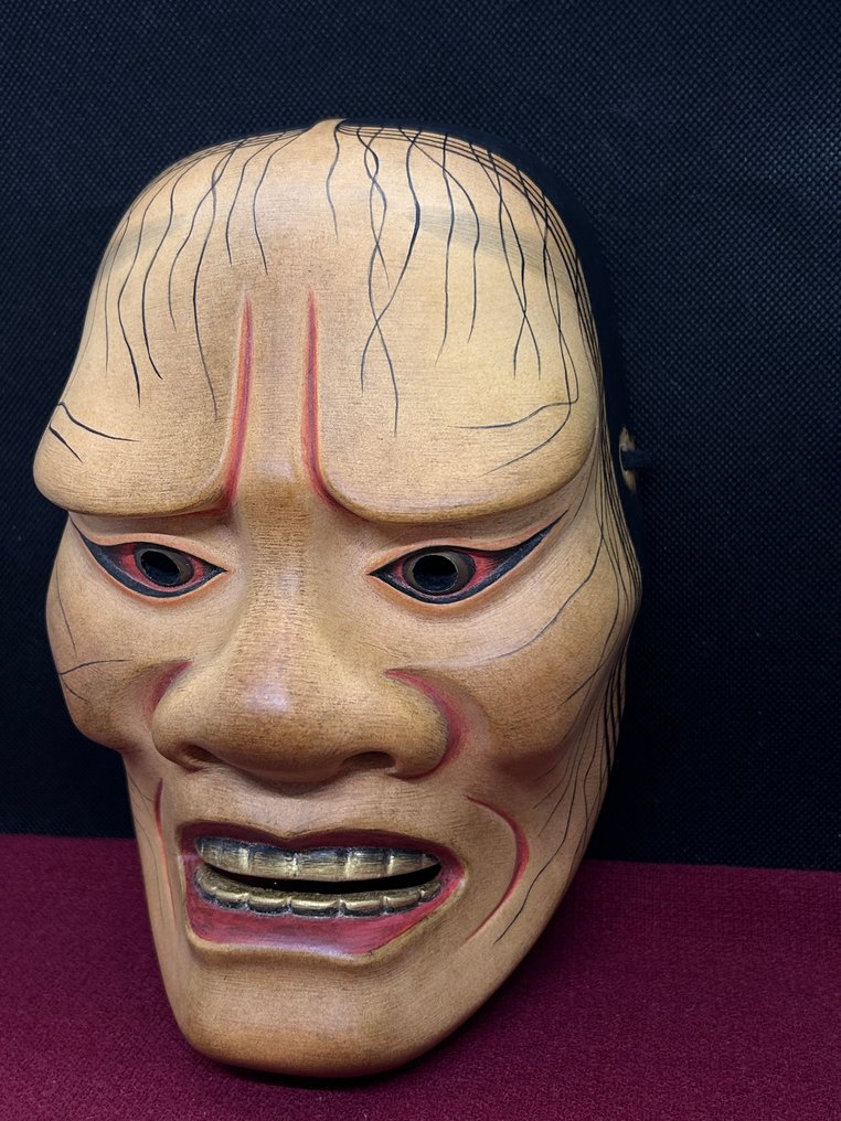 日本能乐面具 - 木, 高品质木制浮雕能乐面具 - 桥姫 Artist: 前川瑞雲 - Hashihime桥姫 #4.3