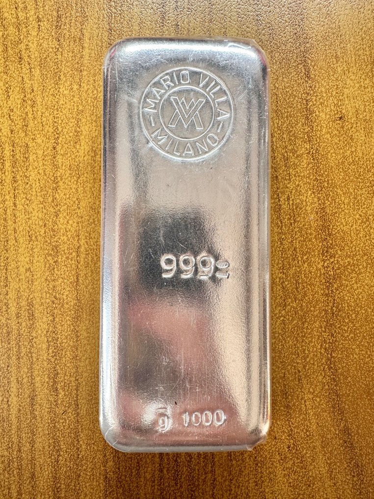1 chilogrammo - Argento .999 - Mario Villa Milano - Sigillato e con certificato #1.0
